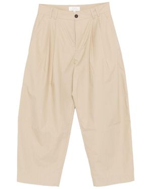 Studio Nicholson Darted Cotton Trousers - Natural