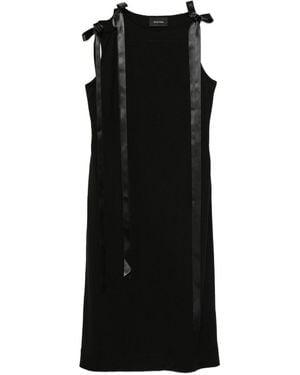 Simone Rocha Bow-Detail Midi Dress - Black