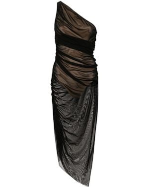 Norma Kamali Diana Jersey One-shoulder Midi Dress - Black