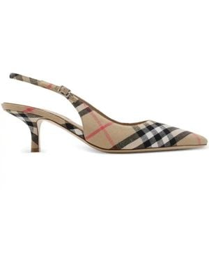 Burberry 55Mm Dame Pumps - Metallic