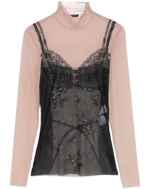 Balenciaga "trompe L'oeil Lingerie" Top - Black