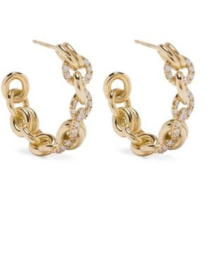 Spinelli Kilcollin 18K Fused Serpens Diamond Earrings - Metallic