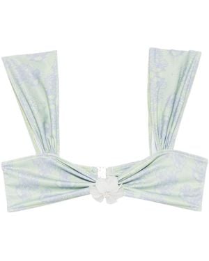 Roberta Einer X Kiss 'N Thrill Nikita Bikini Top - Blue
