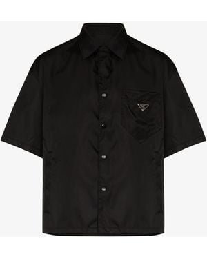 Prada `re-nylon` Short-sleeved Shirt - Black