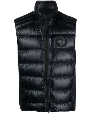 Canada Goose Logo-Appliqué Gilet - Black