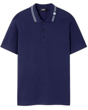 Versace Medusa Polo Shirt - Blue