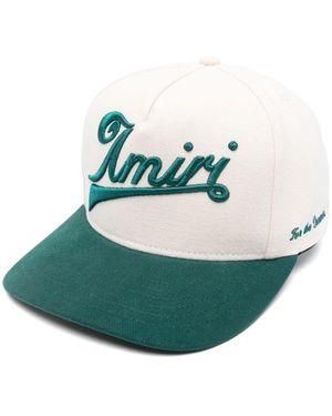 Amiri Two Tone Canvas Hat For - Green