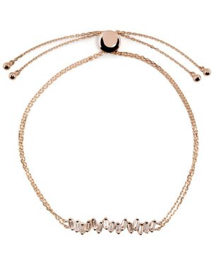 Suzanne Kalan 18K Rose Willow Bar Diamond Bracelet - White
