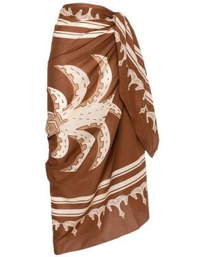 Johanna Ortiz Ancestral Palm Pareo - Brown