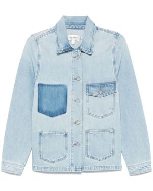 FRAME Washed Denim Chore Jacket - Blue