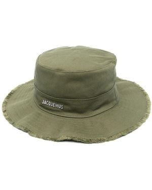 Jacquemus Le Bob Artichaut Cotton Bucket Hat - Green