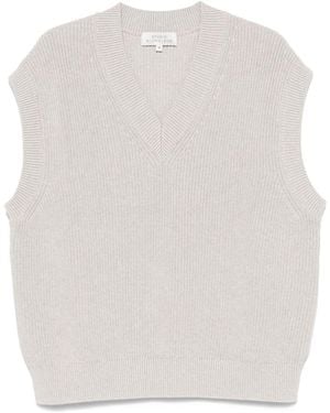 Studio Nicholson Ribbed-Knit Vest - White