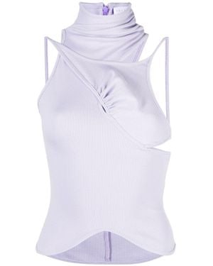 SELASI Ricky Asymmetric Tank Top - White