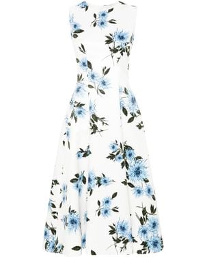 Emilia Wickstead Mara Dress - Women's - Polyester - White