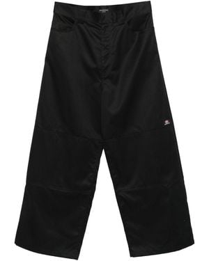 Balenciaga Paneled Cotton Pants - Black