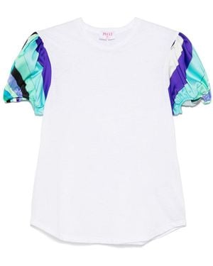 Emilio Pucci Printed Short-Sleeves T-Shirt - White