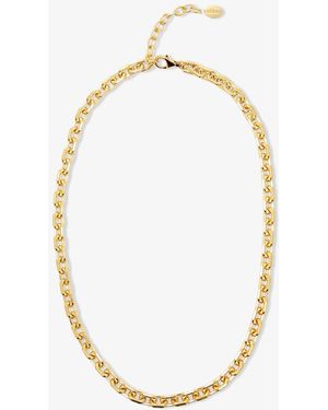 RAGBAG STUDIO Gold-Plated Linked Chain Necklace - White