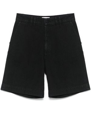 FRAME Organic Cotton Denim Shorts - Black