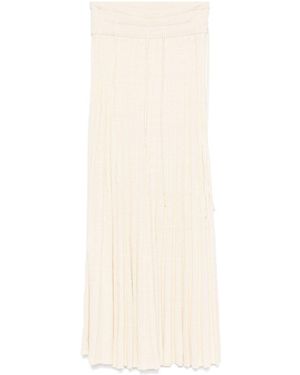 Christopher Esber Pleated Maxi Skirt - White