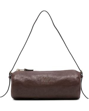 Miu Miu Leather Mini Bag - Brown