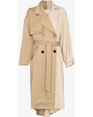 Frankie Shop Neutral Sabi Oversized Trench Coat - Women's - Tm/cotton - Xs - Natural