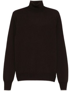 Frankie Shop Merino Wool Roll-Neck Jumper - Black