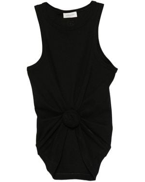 Magda Butrym Knot-Detail Tank Top - Black