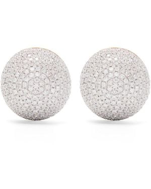 Yvonne Léon 9k Yellow Paire De Bo Boule Disco Diamond Earrings - Men's - 9kt Yellow /9kt White /diamond