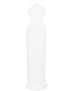 Monot Sequinned Gown - White