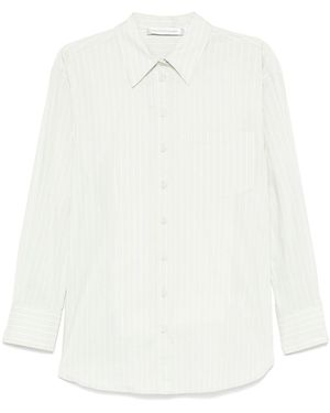 Christopher Esber Striped Long-Sleeve Shirt - White