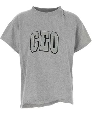 Balenciaga Cotton T-Shirt - Gray
