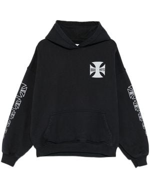 Rhude Logo-Print Hoodie - Black