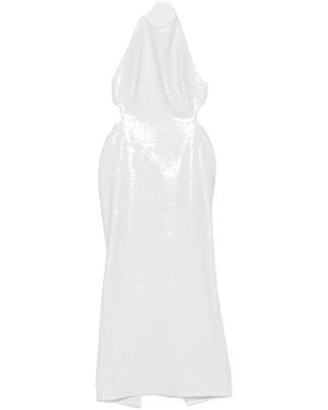 The New Arrivals Ilkyaz Ozel Cindy Sequin Midi Dress - White