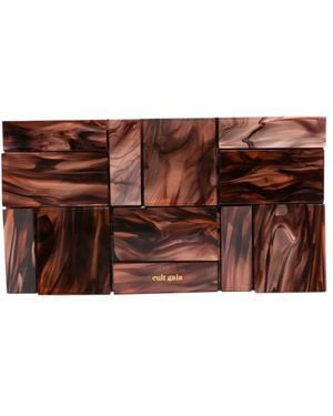 Cult Gaia Galleria Clutch Bag - Brown