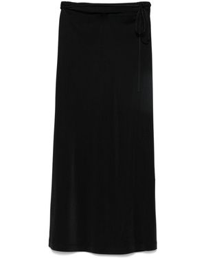 Helmut Lang Wrap Maxi Skirt - Black