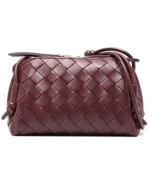 Bottega Veneta Intrecciato Concert Shoulder Bag - Purple