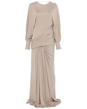 Christopher Esber Draped Jersey Dress - Natural