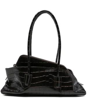 The Attico Small La Passeggiata Shoulder Bag - Black