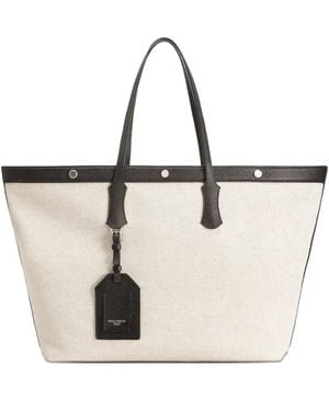 Dolce & Gabbana Canvas Shoulder Bag - Natural