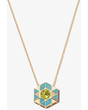 Harwell Godfrey 18K Evil Eye And Peridot Pendant Necklace - White