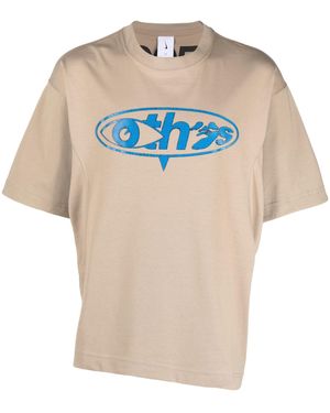 NIKE X OFF-WHITE Graffiti-print Detail T-shirt - Natural