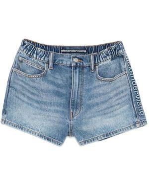 Alexander Wang Marathon Denim Shorts - Blue