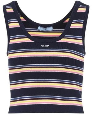 Prada Cotton Tank Top - Blue