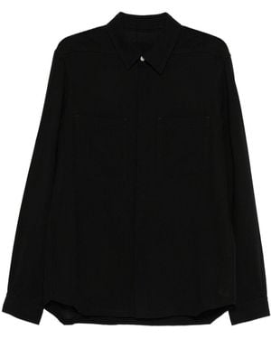 Rick Owens Wool Shirt Jacket - Black