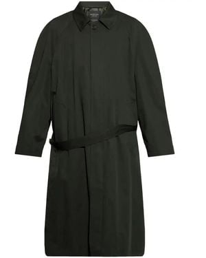 Balenciaga Belted Trench Coat - Black
