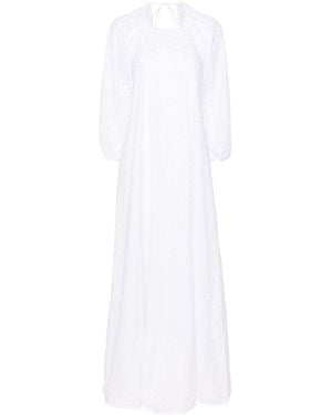 BERNADETTE Broderie Anglaise Maxi Dress - White