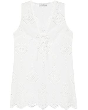 Matteau Broderie Anglaise Mini Dress - White