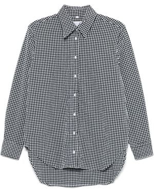 Hunza G Chequered Shirt - Grey