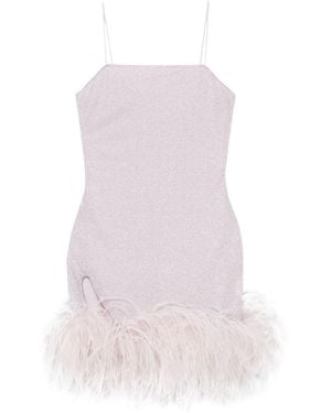 Oséree Plumage Mini Dress - Pink