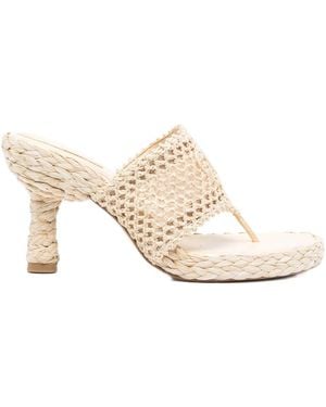 Chloé 95Mm Isla Sandals - Natural